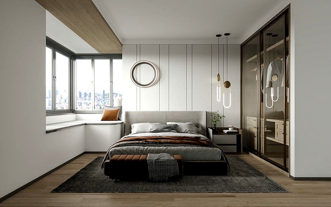 Bedroom Interior Modern style 036