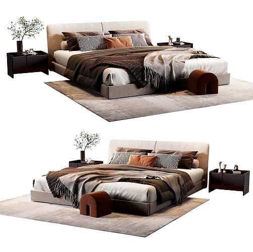 Modern double bed