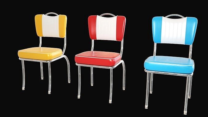 Retro Diner 50s Chair - C