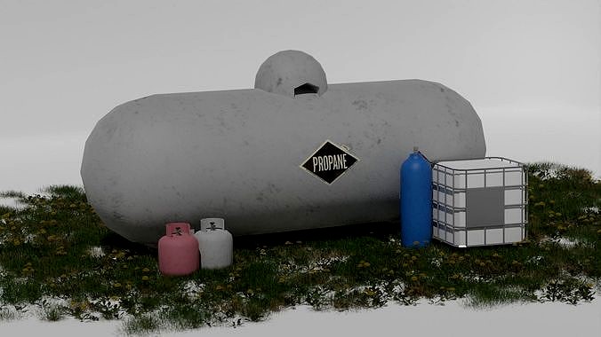 Low-Poly Tanks for Fluid or Gas
