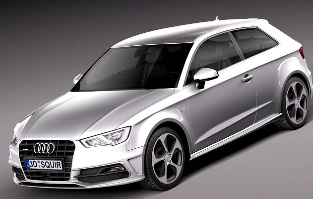 Audi A3 sline 2013 3D Model