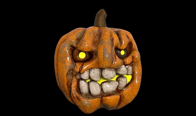 decor grumpy pumpkin Halloween