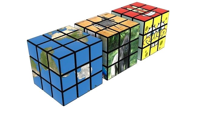 Rubiks Cubes Set With Pictures