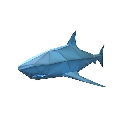 Low Poly Shark v1 010