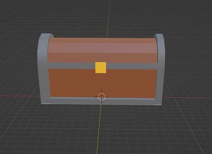 Treasure chest for low poly games like roblox