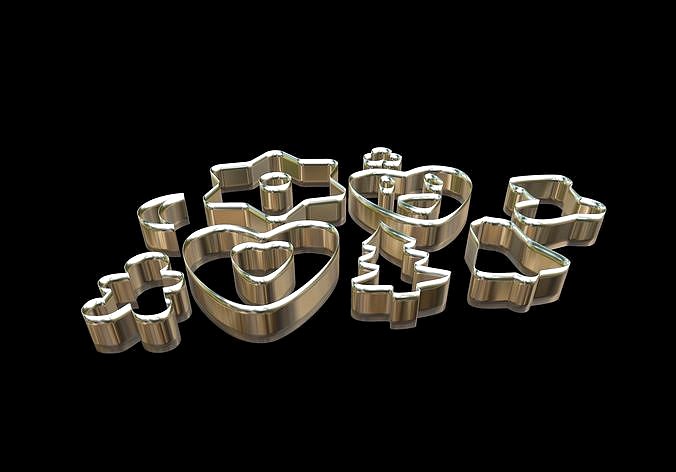 Christmas Gingerbread Cookie Cutter Bundle Pack