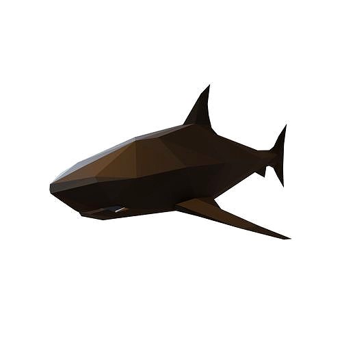 Low Poly Shark v1 006
