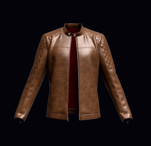 Mens Leather Biker Jacket