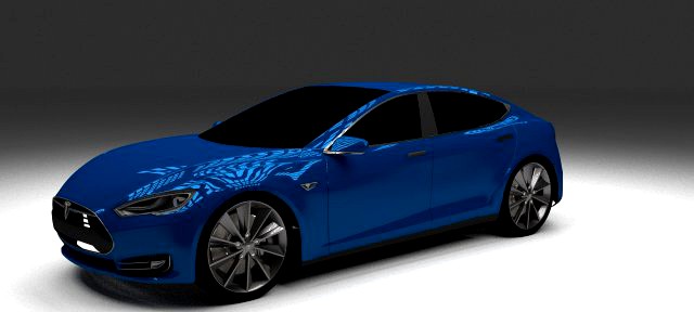 Tesla Model S P85 3D Model