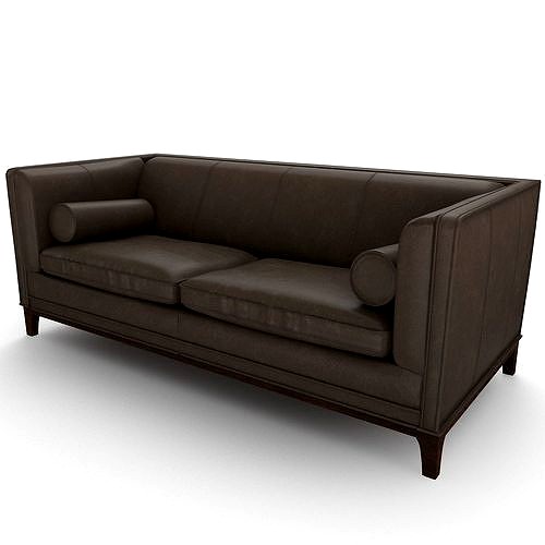 Ethan Allen Anderson Leather Sofa 2