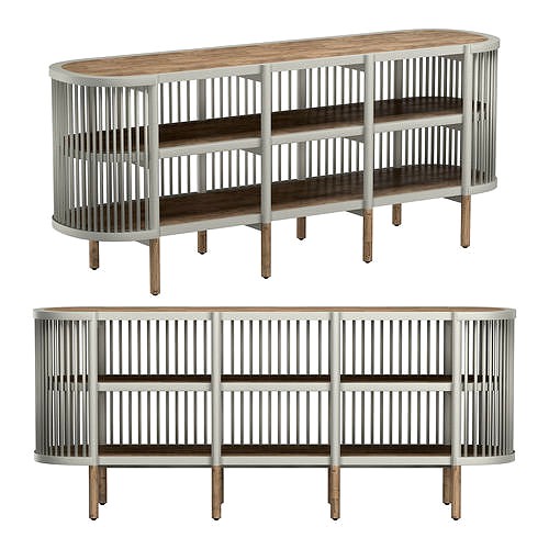 SILAS OPEN SLATTED SIDEBOARD CONSOLE
