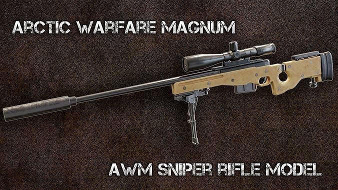 Arctic Warfare Magnum - AWP L96A1 Low Poly