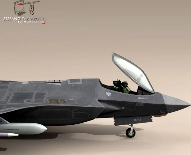 F 35A  Israeli Air Force 3D Model