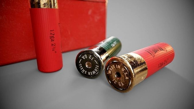 Shotgun shells and box