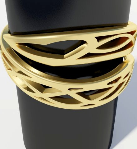 Embrace of Love - Ring 3D Model