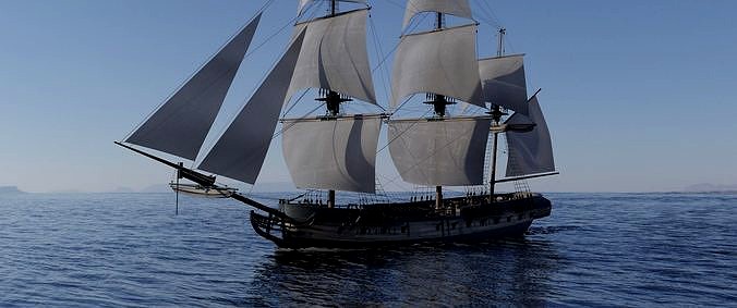 Endeavour sailing frigate