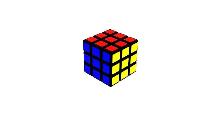 Rubiks Cube With Solving Animation