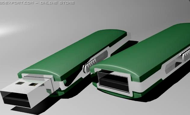 USB FlashDrive 3D Model