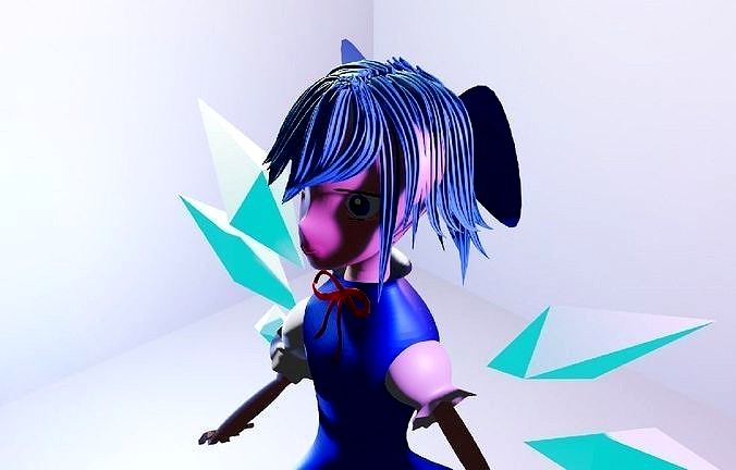 Touhou crino 3D model