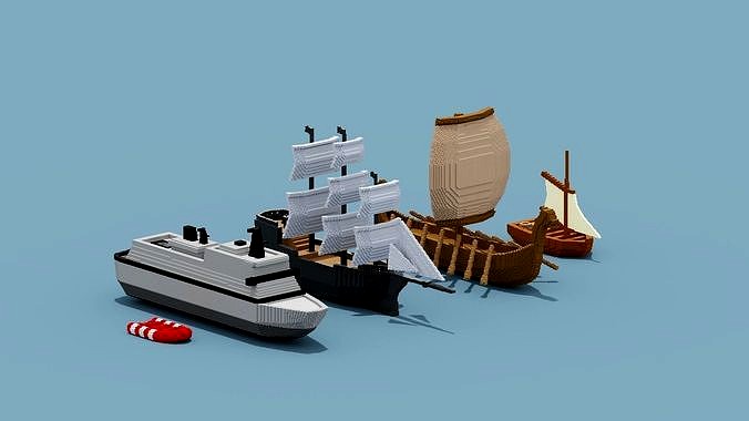 Voxel Boat Collection