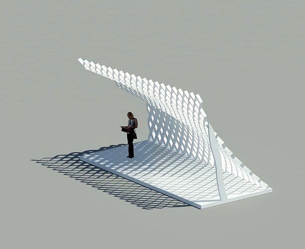 Bus Stop Station Structure Revit