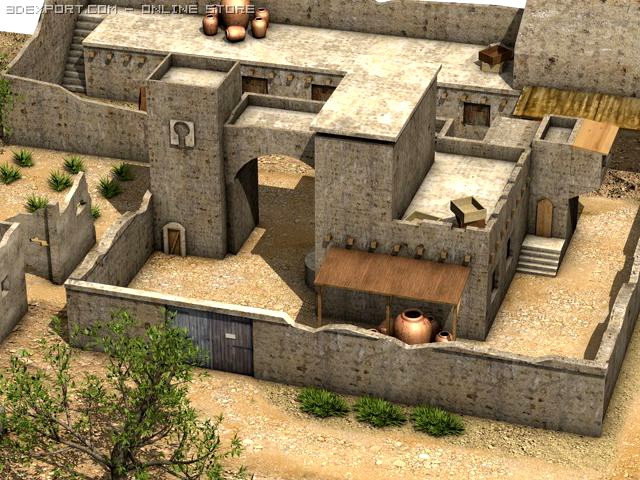 Arab Building 3D Model