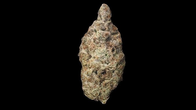 Cannabis Bud Low Poly 3D Model