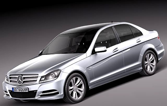 MercedesBenz CClass sedan 2012 3D Model