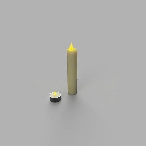 Simple Tea Light And Stick Candle