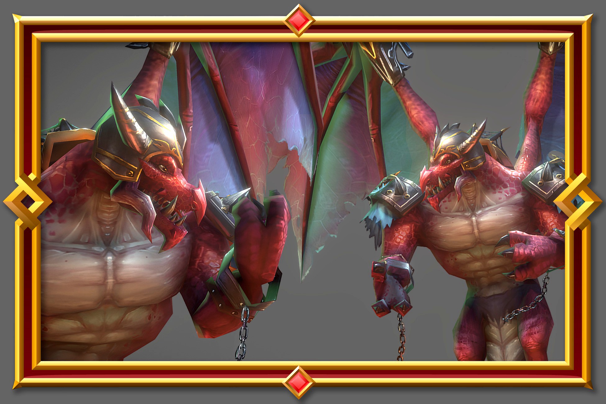 Red Flying Dragon 3d model