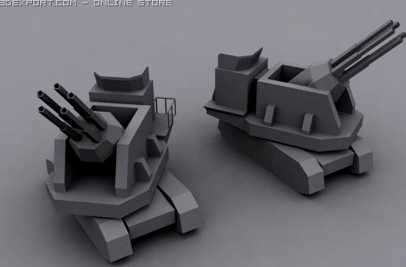 Hog Artillery Tank 3D Model