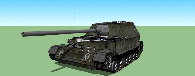 Download free Tank Ferdinand 3D Model