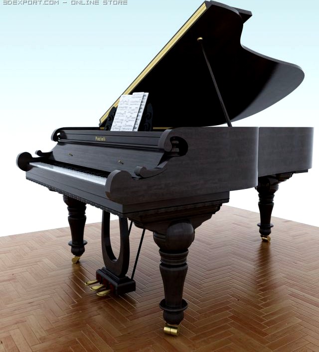 Grand piano 3D Model