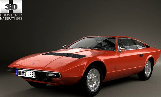 Maserati Khamsin 1977 3D Model