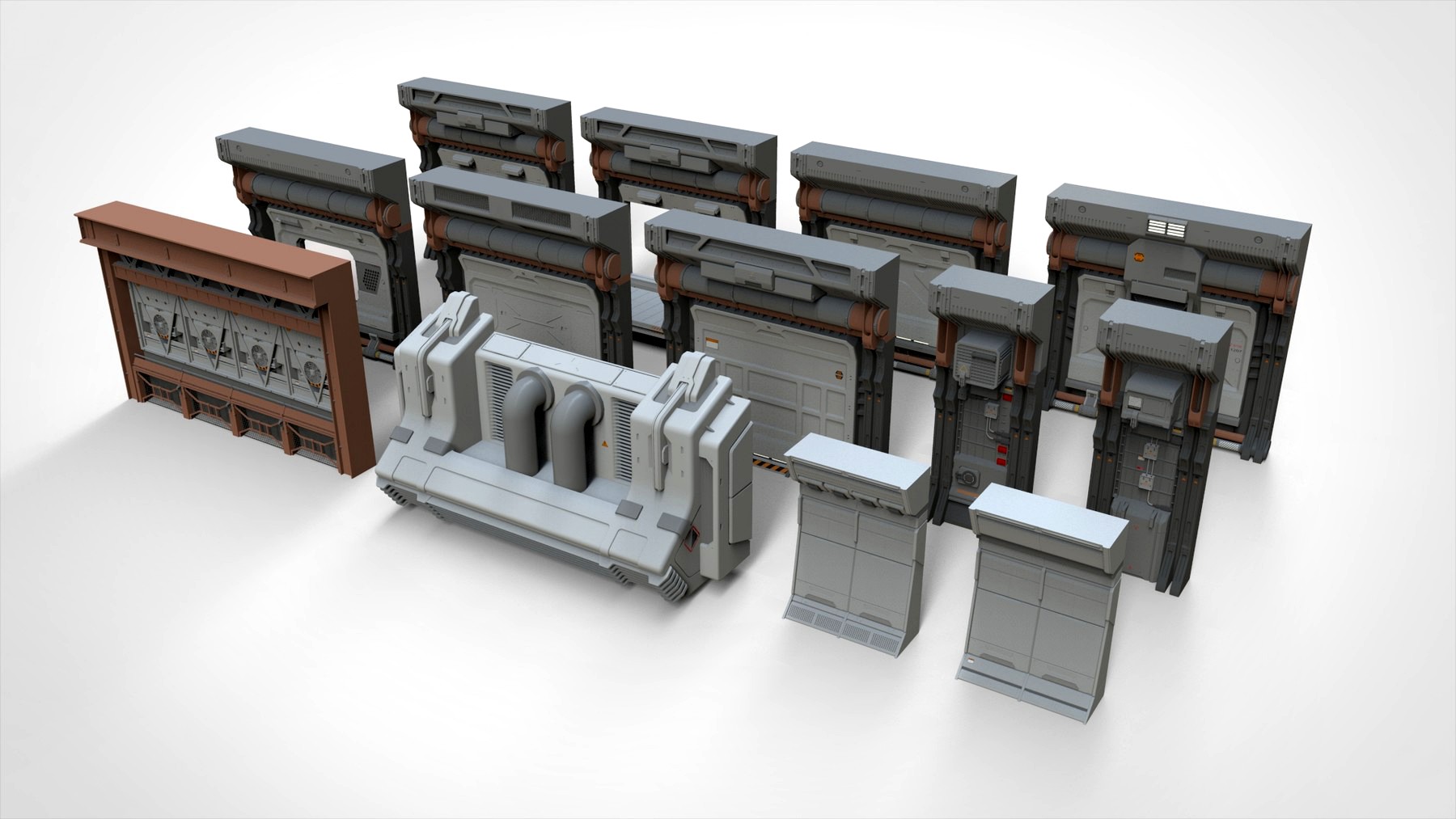sci-fi Architecture kitbash 20