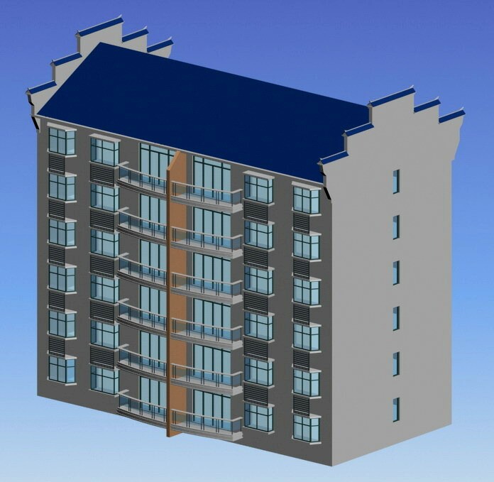 City office building architectural design 078