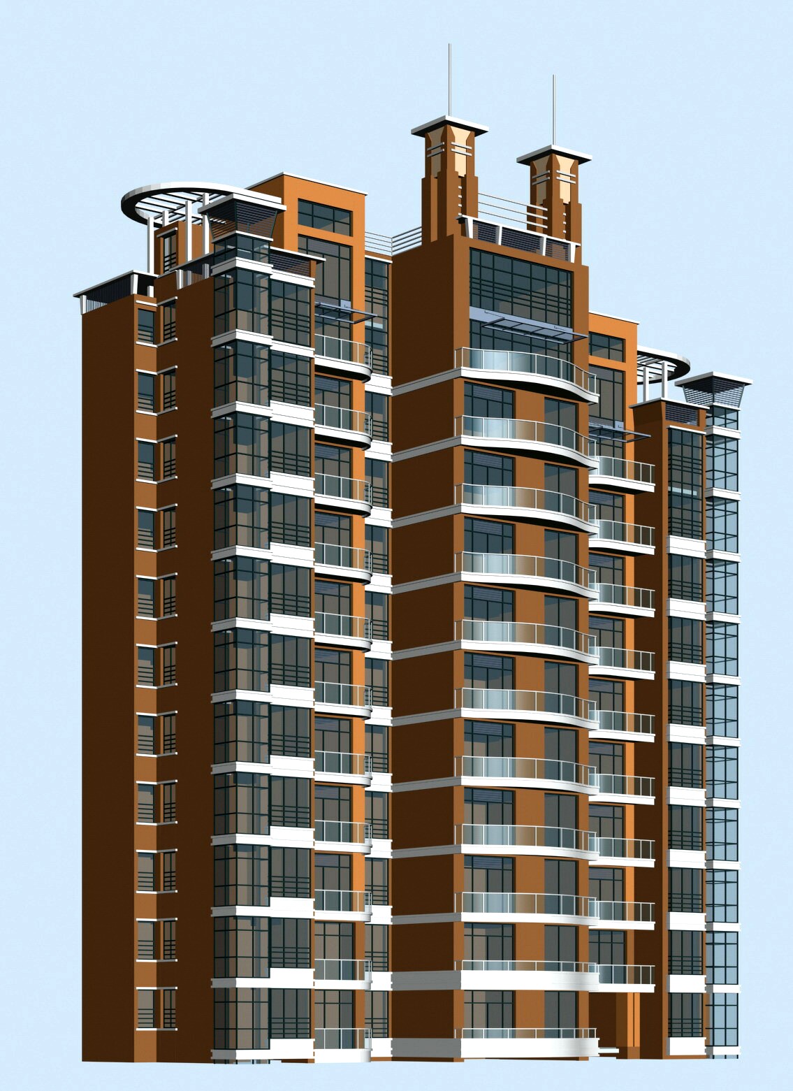 City office building architectural design 118