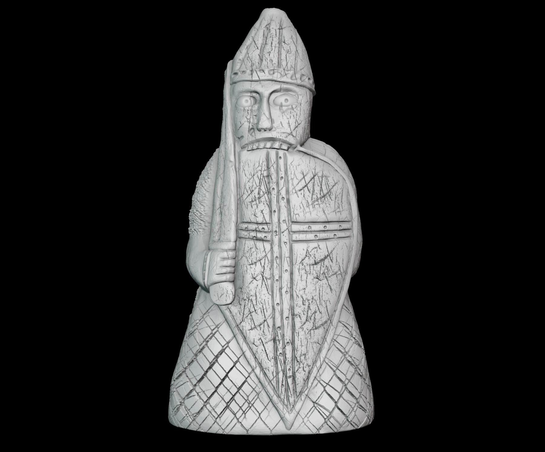 the lewis chessmen 3D print model