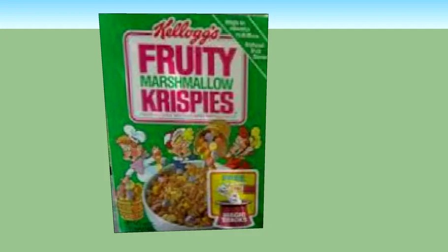 Kellogg's Fruity Marshmallow Krispies 3d model