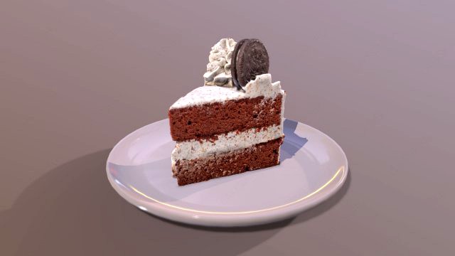 A Slice of Oreo Cookie Cake