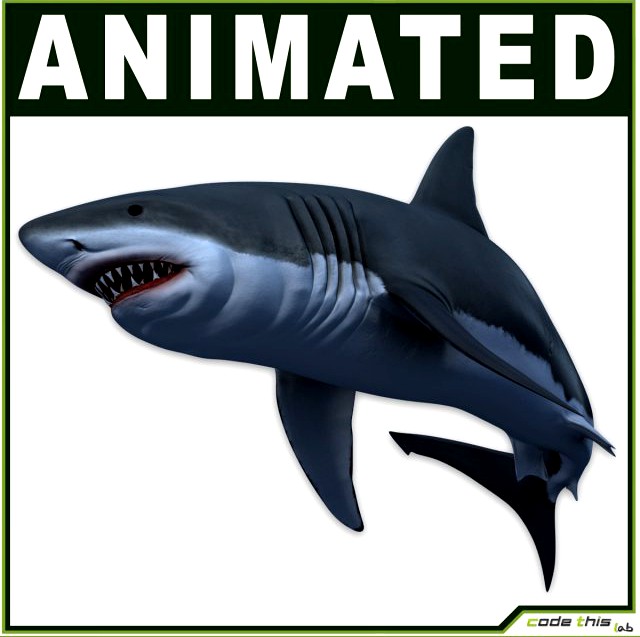 White Shark CG 3D Model