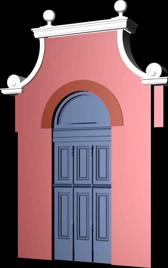 Holland Architecture Door001 3D Model