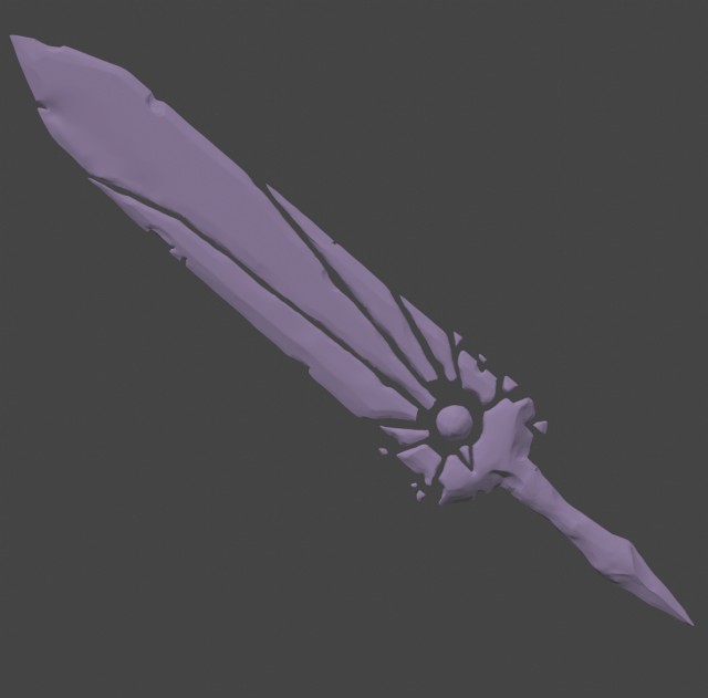 Fantasy sword sculpt