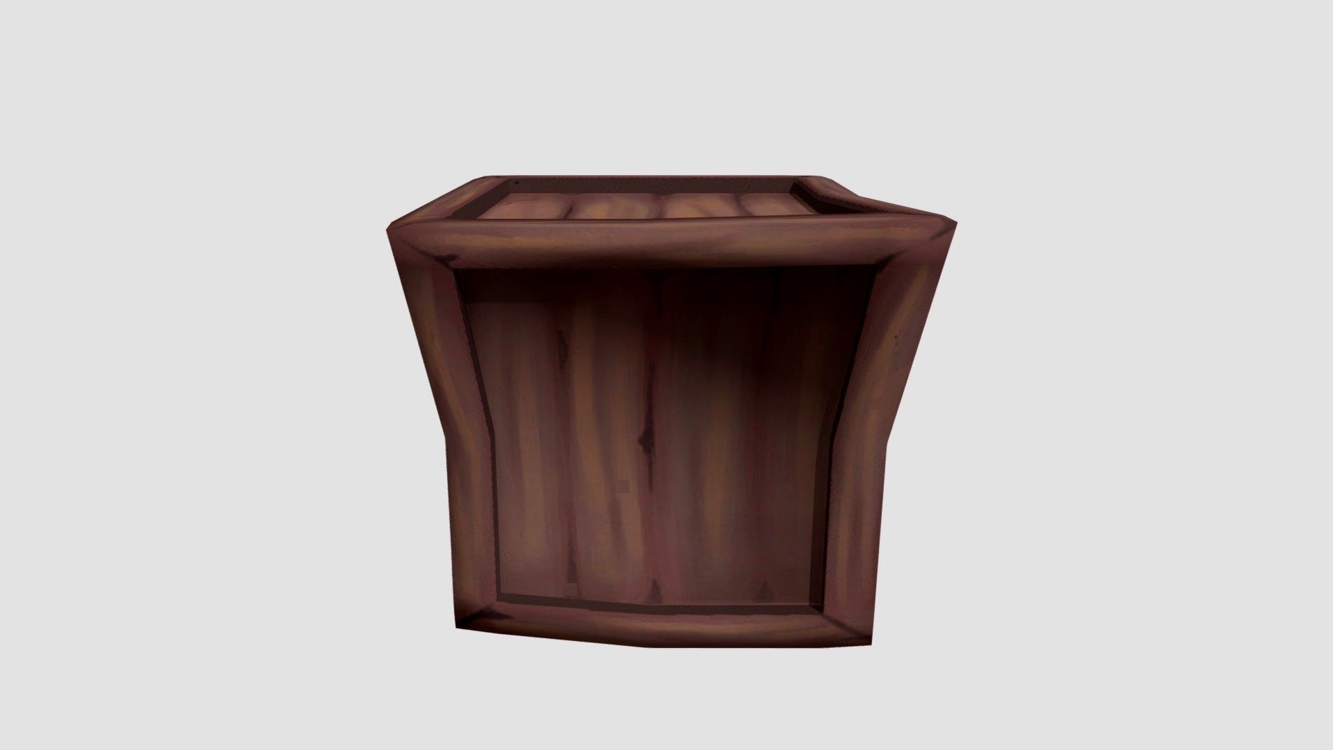 Prop Asset- Stylized Wooden Box