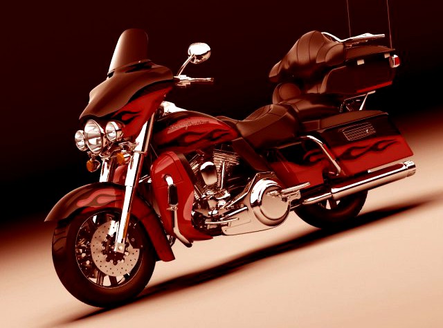 Harley Davidson Electra CVO 2011 3D Model