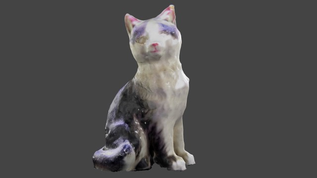 Free Cat Figure 3D Scanned