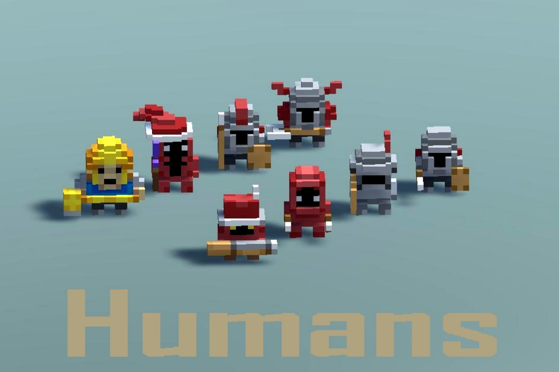 3D-Voxel Animated models - Humans