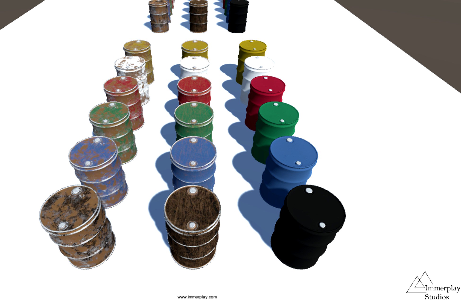 Three Ridge Metal Barrel Collection