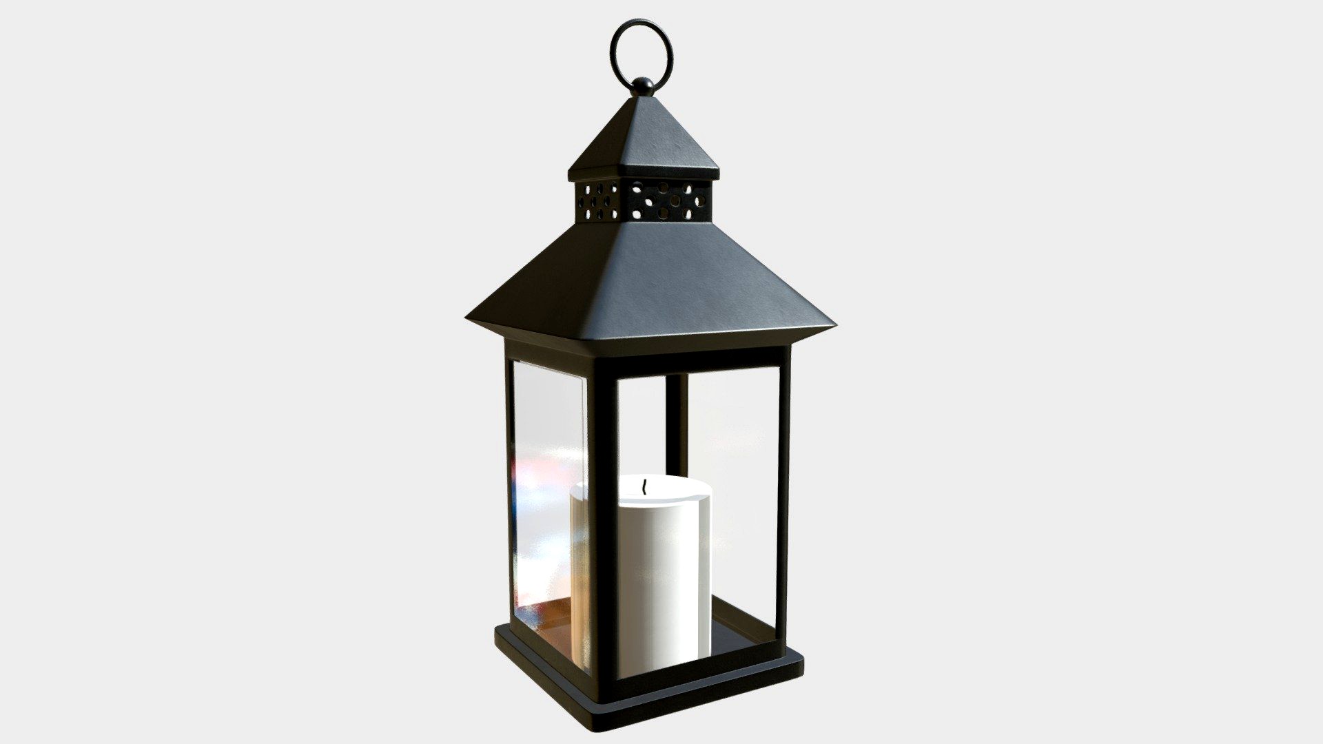 Lantern with candle 1