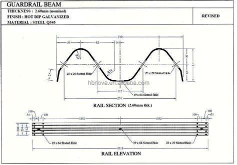 Metal beam safety barrier
